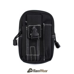 Ramwear Pocket-Bag-411, transport pocket for documents, army black and white