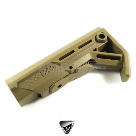 Mission First Tactical BATTLELINK Utility Low Profile Commercial Stock, army desert buttstock