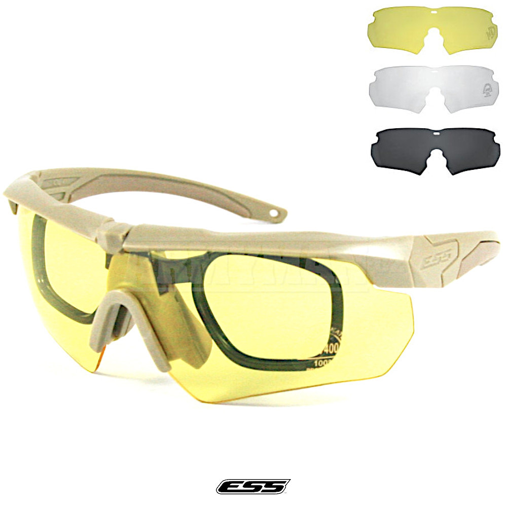 ESS Crossbow Camouflage Shooting Sunglasses 3 Lens UV400