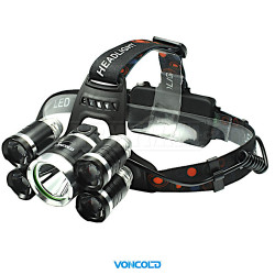 VMC-L T6 + 2x X-PE LED Tactical Headlamp
