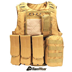Ramwear MPCA-Vest-102, taktická vesta, armádní pouštní