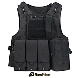 Ramwear MPCA-Vest-100, taktická vesta, armádní černá