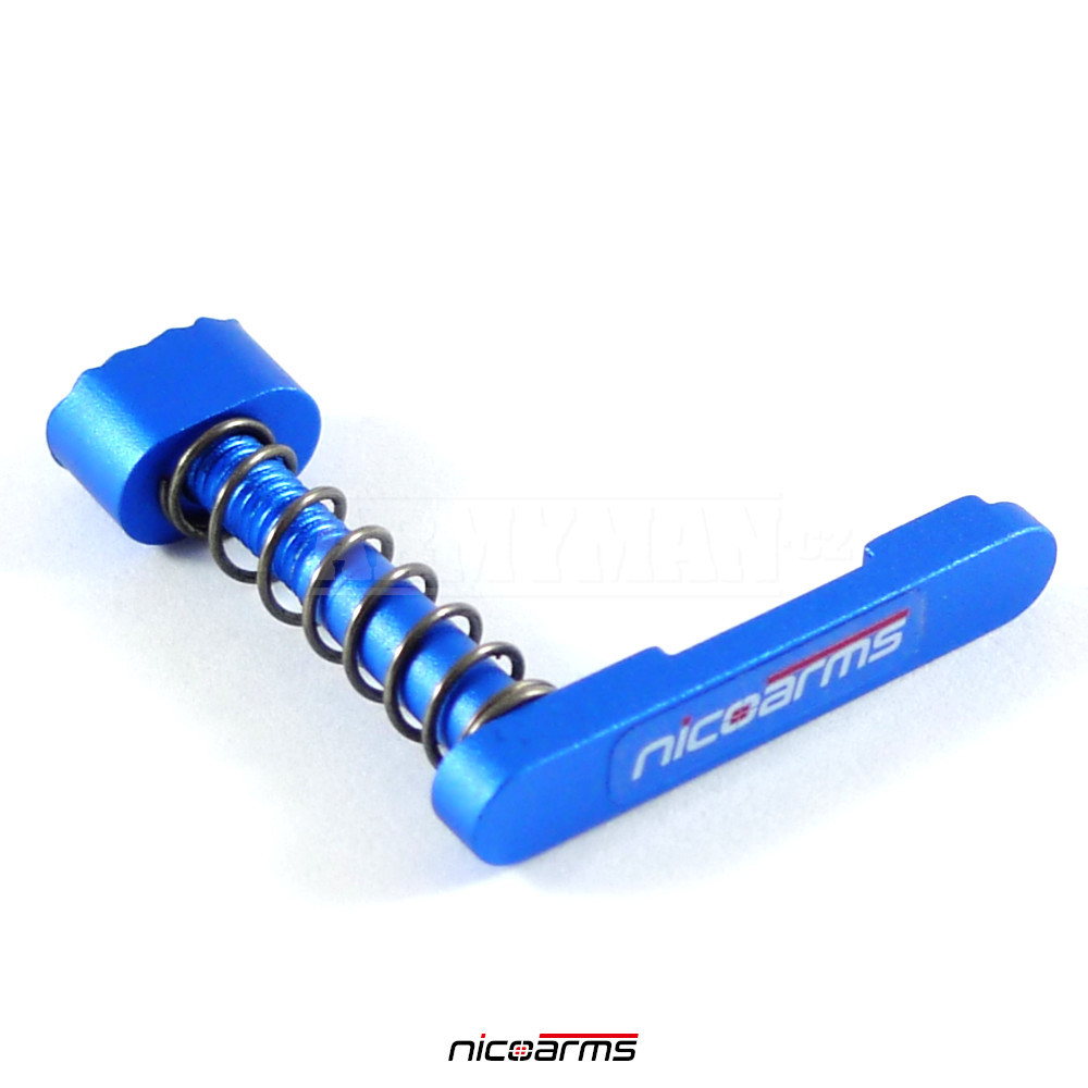 Strike Industries LINK-CFG (Curved Fore Grip), tactical grip, blue,  aluminum alloy
