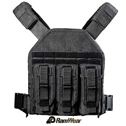 Ramwear DPCA-Vest-200, nosič plátu, armádní  černá