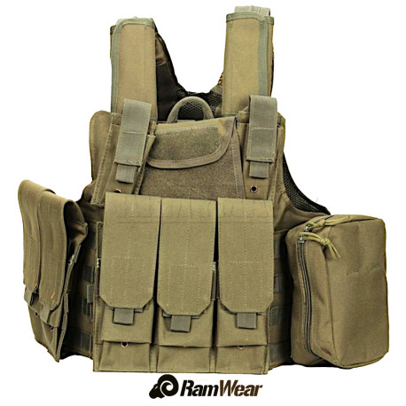 Ramwear CHPCA-Vest-101, taktická vesta, armádní zelená